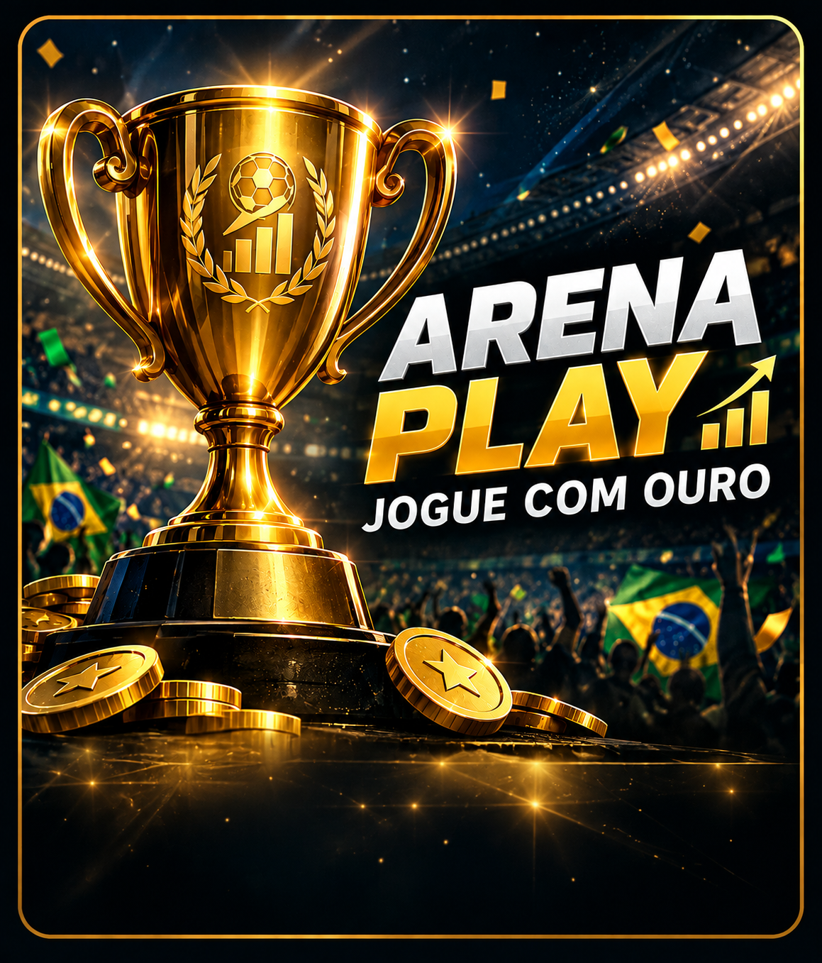 Taça dourada Arena Play